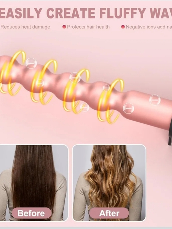 5-in-1 Rose Gold and Black Hair Styler Set main image 6